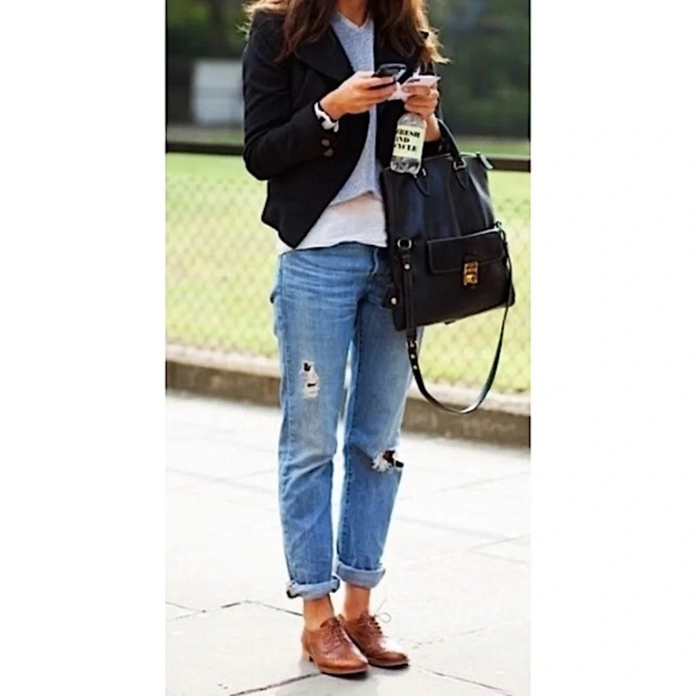 $328 Frye Grace Oxford Light Pink Real Leather Lace Up Casual Formal Work Flat - Picture 16 of 16